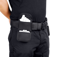 Kantong Sarung Tangan Taktis Terlaris 1680D Hitam Bahan Nilon Balistik Nyaman untuk Aktivitas Keamanan