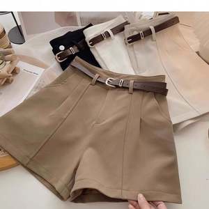 Shorts amples décontractés pour femmes, de qualité supérieure, coupe trapèze, avec ceinture, longueur cinq-quarts, vente en gros - Product Image 2