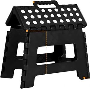 Colored Plastic Minimalist Foldable <b>Stool</b> for Kids-Sturdy Design School & Apartment Use - Product Image 1