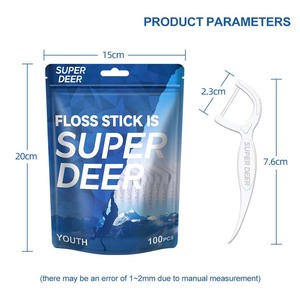 Superdeer 100 pièces de <span class=keywords><strong>fil</strong></span> <span class=keywords><strong>dentaire</strong></span> soyeux, cure-dents, soins bucco-dentaires pour la vente en gros, nettoyage <span class=keywords><strong>dentaire</strong></span>, cure-dent en <span class=keywords><strong>fil</strong></span> - Product Image 6