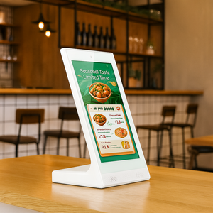 互动菜单平板电脑 10.1 14 15 英寸 L 型设计数字海报，适用于餐厅，<span class=keywords><strong>3</strong></span> 年保修，OEM LCD/LED - Product Image 2