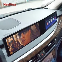 Autoradio multimédia Navihua Carplay avec navigation GPS, double écran 12,3 pouces pour BMW X5 X6 F15 F16 2014-2017 système NBT