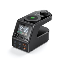 Grenzüberschreitend Meistverkaufte Mobiltelefon Kabellose Ladestation Multi-Port Typ-C Desktop-Ladestation All-in-One Smart Digital