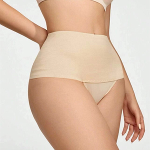 5893 # sous-vêtements grande taille taille haute femmes contrôle ventre bref culotte mince tongs Shapewear - Product Image 3