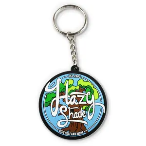 Custom Keyholder Keyring Promotion Gifts Cute Silicone Pvc Rubber Key Chains Keychains Personalized Key Holder