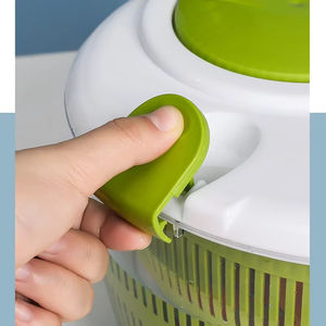 LM <b>Plastic</b> Push Type Fruits Drain <b>Basket</b> Rotation Multifunctional Vegetable Eco-Friendly Oven Safe 5L Kitchen Accessories - Product Image 5