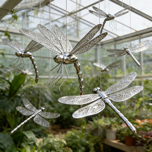 Escultura de Libélula Personalizada en Acero Inoxidable - Decoración de Jardín para Exteriores OEM/ODM para Paisajismo de Parques y Zoológicos - Product Image 3