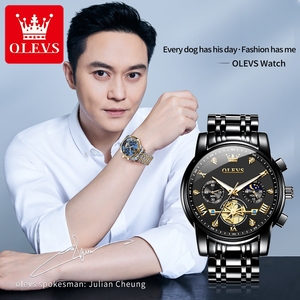 Reloj de Cuarzo Minimalista de Fábrica OEM 2856, Elegante Reloj de Pulsera Multifuncional para Hombre, Resistente al Agua, Luminoso - Product Image 4