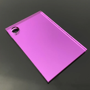 Feuille acrylique miroir fuchsia Bridgevia, rouge/rose/violet, découpe laser, 1/8 pouce, matériau plastique miroir, origine américaine, décoration de mariage - Product Image 3