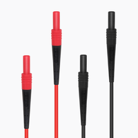 ETA4164S prix usine 1 paire 4mm Double extrémités fils de test en silicone câble