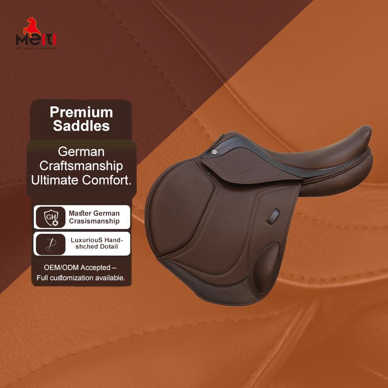 Advanced Lightweight Leather Jumping Horse Saddle