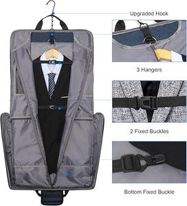 Muestra Gratuita, Bolsa de Viaje Plegable al por Mayor con Correa para el Hombro, Bolsa para Trajes de Hombre, Maleta Colgante para Trajes, Bolsa para Disfraces - Product Image 2