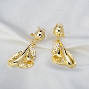 14K Gold Plated Brass Classic Zircon Women's Pakistani Indian <b>Bridal</b> <b>Jewelry</b> <b>Sets</b> Wedding Party Fashionable <b>Jewelry</b> - Product Image 5