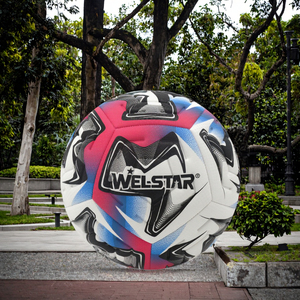 Ballon de football en cuir PVC de haute qualité, respectueux de l'environnement, doux au toucher, taille 5, cousu à la machine, 3,5 mm, pour l'entraînement sportif en équipe - Product Image 3