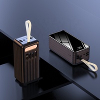 Banque d'alimentation 2-en-1 haute capacité 60000mAh avec charge rapide, étanche et écran LED pour station d'alimentation extérieure
