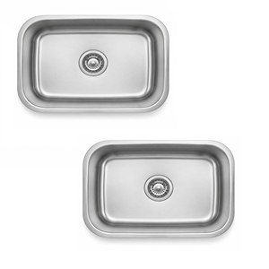 Évier de cuisine TADT moderne en acier inoxydable 304 brossé de qualité supérieure, à cuve unique, à encastrer sous plan, cuve profonde, fabriqué à la machine, garantie 5 ans - Product Image 1