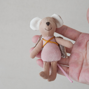 Muñeco de Ratón de Arte Nórdico CPC, Adorable con Alas de Ángel, Ecológico, Multicolor, Juguete de Peluche de 9-10CM, Algodón y Poliéster, con Peso, para Cumpleaños - Product Image 5