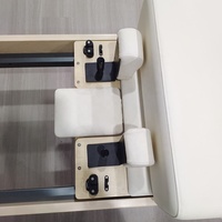 Peralatan Senam Pilates Studio Rumahan Berkualitas Baik, Tahan Lama, Portabel, dan Dapat Disesuaikan, Reformer Pilates Setengah Trapeze dengan Tower