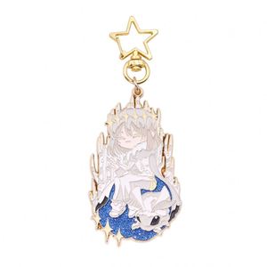 Porte-clés en métal personnalisés avec paillettes émaillées Kunshan Krell, porte-clés anime, porte-clés en métal sur mesure - Product Image 4