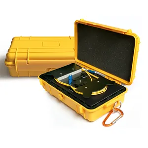 Boîte OTDR SM Fiber optique, câble 1km étanche, facile à transporter, petite Mini boîte avec connecteur LC/SC