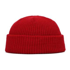 Solid Color Warm Knitted <b>Brimless</b> Unisex Beanie Winter <b>Hat</b> 3D Embroidery Hip Hop Street - Product Image 6