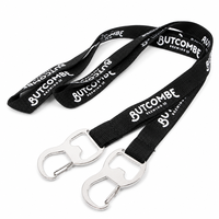 Vente en gros Ouvre-bouteille Lanyard Porte-clés Sublimation Polyester Ouvre-bouteille personnalisé Lanyard
