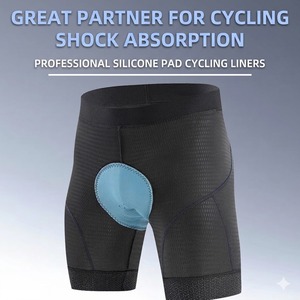 <span class=keywords><strong>Pantaloncini</strong></span> da Ciclismo Casual da Uomo, Alta Compressione, Imbottiti, Traspiranti, in Fibra Chimica Mista, <span class=keywords><strong>per</strong></span> Bici da Strada e <span class=keywords><strong>Montagna</strong></span> - Product Image 4