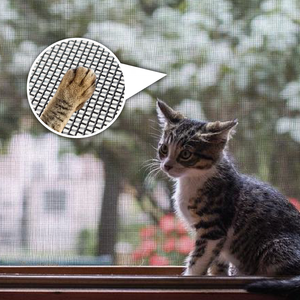 Rouleau de moustiquaire <span class=keywords><strong>anti</strong></span>-griffes en polyester enduit de PVC, en maille, résistant aux animaux domestiques, pour fenêtre et <span class=keywords><strong>porte</strong></span> - Product Image 6