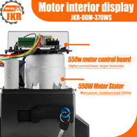Motor para Puerta Corredera Automática de 370W con Límite de Carga de 800KG y Sensor Infrarrojo para Puertas Residenciales