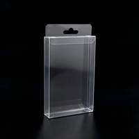 Boîte d'emballage alimentaire pliable transparente en PET/PVC écologique avec gaufrage, recyclable, pour cadeaux, vente en gros