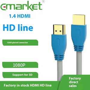 Extra Long Haute Vitesse 4K60Hz Bleu 2.0V Mâle-Mâle Adaptateur HDTV Câble PVC Veste Connexion Téléphone à TV - Product Image 2