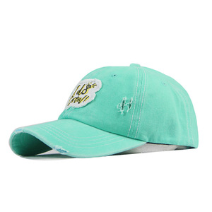 Cappello da Baseball Unisex a 6 Pannelli in Cotone 100% con Patch Ricamato Effetto Invecchiato - Product Image 4