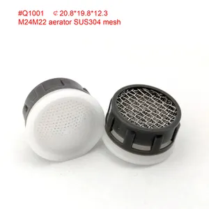 M24/M22 Swivel Sink Faucet Aerators Replacement Parts Plastic Foam Flow Tap Aerator SUS304 Mesh