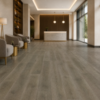 Plancher SPC DBS3836 en gros, lames de vinyle rigides, grain de bois chêne campagnard, étanche pour projets hôteliers et bureaux