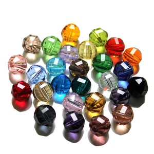 Lot de 50 perles synthétiques en cristal facetté, forme de pastèque irrégulière, multicolores, pour la fabrication de bijoux et boucles d'oreilles DIY - Product Image 1