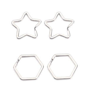 Hebilla de metal Hebilla irregular Anillo de metal Estrella pentagonal Hebilla circular cuadrada elíptica - Product Image 4