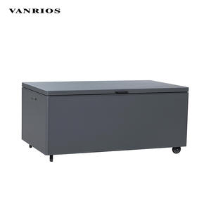 2025 blanc extérieur en aluminium jardin étanche maison patio bacs <span class=keywords><strong>de</strong></span> <span class=keywords><strong>rangement</strong></span> conteneurs métal <span class=keywords><strong>cube</strong></span> coussin boîte armoire para patio - Product Image 3