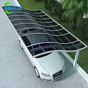 Nouveau <span class=keywords><strong>garage</strong></span> d'abri d'auto de polycarbonate de conception avec le cadre en aluminium - Product Image 5