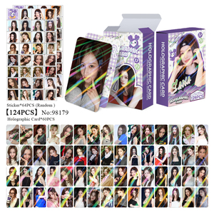 Album de cartes holographiques TW de 124 pièces, cartes photo Momo Sana <span class=keywords><strong>Chaeyoung</strong></span>, articles promotionnels de célébrités - Product Image 5