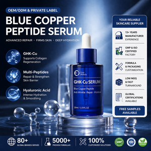 Suero Antienvejecimiento con Péptidos de Cobre de Alta Concentración GHK-Cu para el Rostro, Reducción de Líneas Finas, Regeneración de la Piel para Evia Beauty - Product Image 1