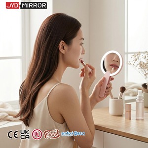 <span class=keywords><strong>Espejo</strong></span> de <span class=keywords><strong>Maquillaje</strong></span> Compacto de Mano con <span class=keywords><strong>Luz</strong></span> LED, Giratorio, Personalizado, Bonito, para Viaje, Venta al por Mayor - Product Image 1