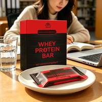 Barre protéinée au lait de soja avec amande, cacao, quinoa, maltitol et fibres alimentaires, marque privée, OEM, collation