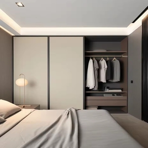 Modern Home Full Wall <strong>Wardrobe</strong> Integrated Design Multi Functional <strong>Storage</strong> <strong>Unit</strong> for Bedroom Living Area Villa - Product Image 4