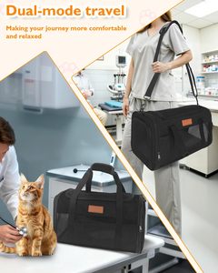 <span class=keywords><strong>Mochila</strong></span> de Viaje <span class=keywords><strong>para</strong></span> Mascotas Oxford de Lujo, Cuadrada, Plegable, Resistente, Transpirable, con Cierre de Cremallera, Clásica, <span class=keywords><strong>para</strong></span> <span class=keywords><strong>Perros</strong></span> y Gatos, Venta al Por Mayor - Product Image 6