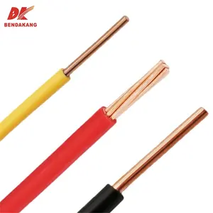 विभिन्न प्रकार के 1.5mm 2.5mm 4mm 6mm कॉपर कोर बिजली के तार और केबल के लिए प्रकाश व्यवस्था के निर्माण तार