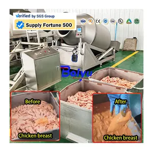 Baiyu meat vacuum tumbler marinator marinating machine for sale