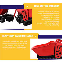 Nouvelle Offre Promotionnelle : Mini Chariot à Benne Étroite Économique, Livraison Gratuite, Certifié EPA CE Euro5, Brouette Portable à Transmission Hydraulique Gauche