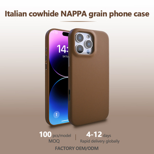 เคสโทรศัพท์หนังวัว<span class=keywords><strong>แท้</strong></span>คุณภาพสูง ดีไซน์หรูหรา พร้อมระบบชาร์จไร้สายแบบแม่เหล็ก สำหรับ <span class=keywords><strong>iPhone</strong></span> 15 16 17 Pro Max - Product Image 6
