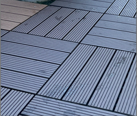 Plancher de terrasse en WPC à emboîtement carré, antidérapant, imperméable, ignifuge, écologique, à fixation rapide pour jardin et parc