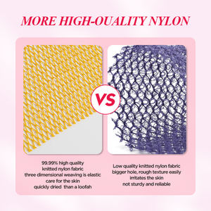 Esponja Exfoliante Africana em Rede com Nós, Loofah de Malha de Nylon, Toalha Simples para Banho e Lavagem Corporal - Product Image 4